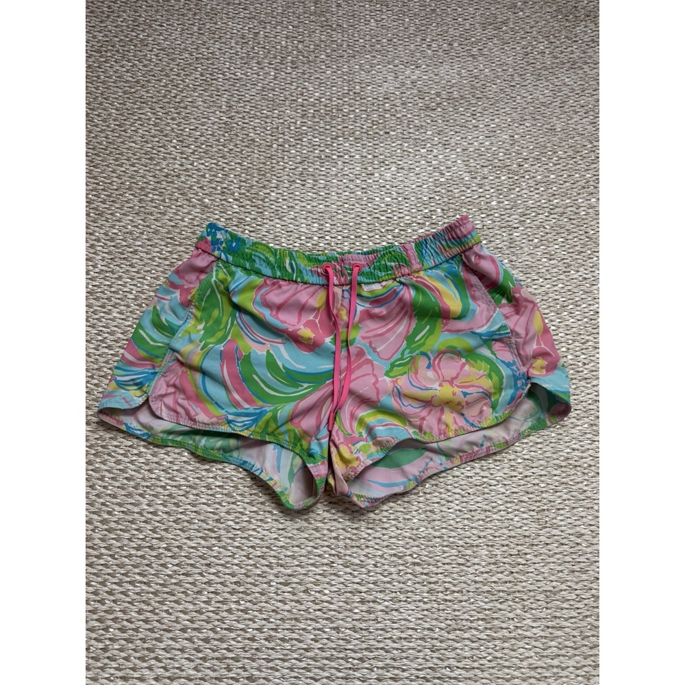 lilly pulitzer luxletic Shorts. Woman's Preppy Poplin Athletic Cotton Small